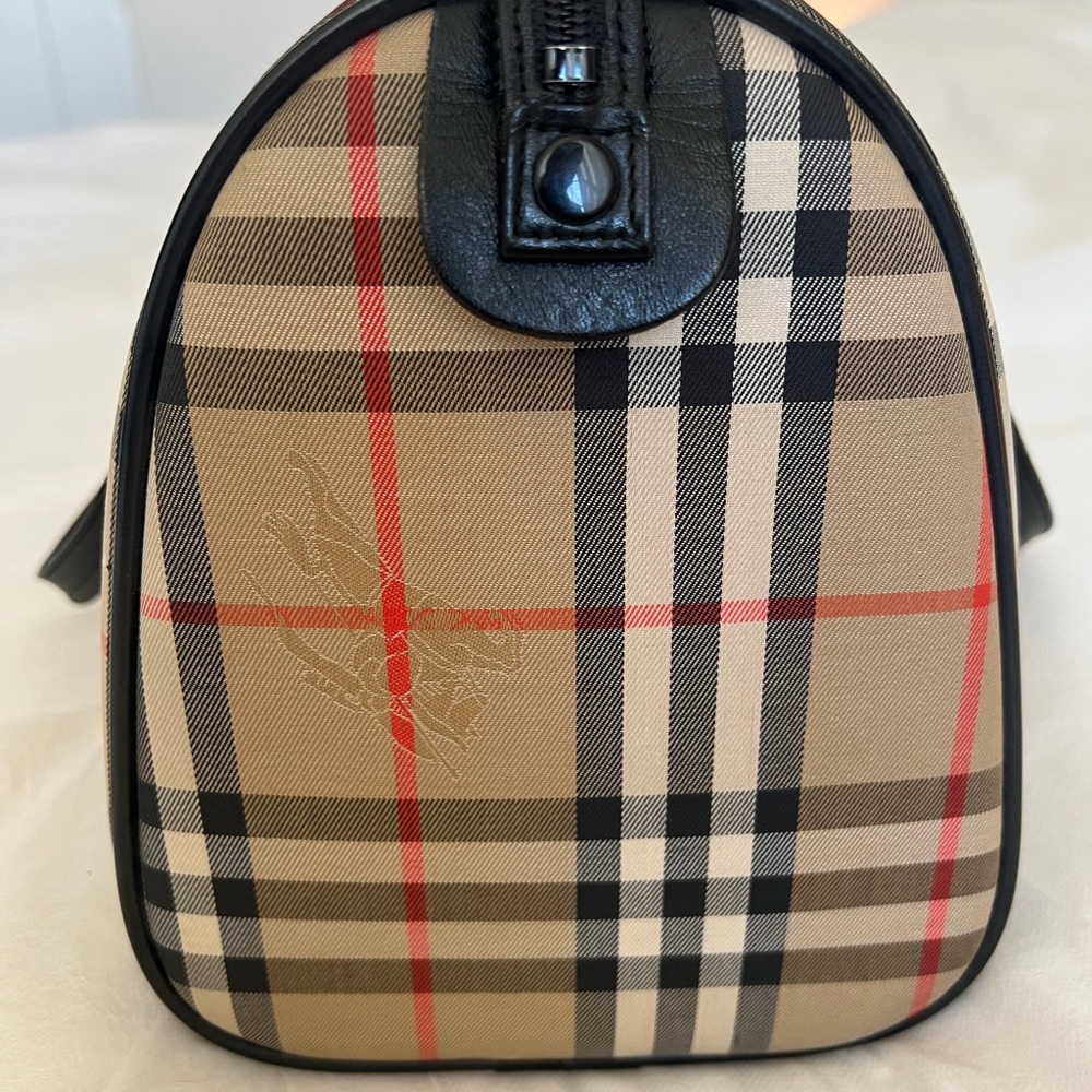 Burberry Tan and Black Plaid Satchel - Picture 2 of 8